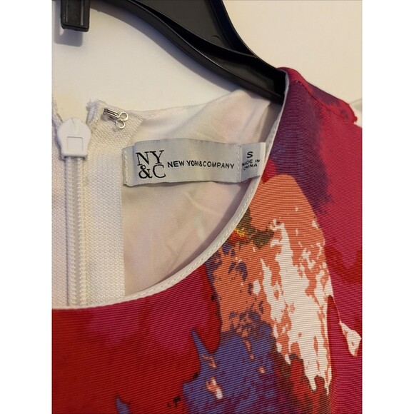 New York & Company Floral-Print Flare Midi Dress Size Small New With Tags - Picture 4 of 6